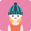 avatar, girl, hat, profile, woman 