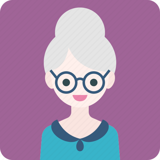 Avatar, blouse, girl, glasses, old, profile, woman icon - Download on Iconfinder