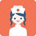 avatar, girl, hat, nurse, profile, woman