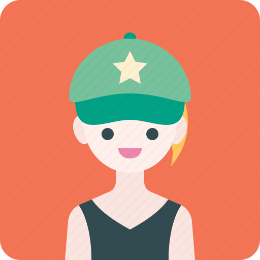 Avatar, cap, girl, hat, profile, woman icon - Download on Iconfinder