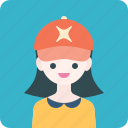 avatar, cap, girl, hat, profile, woman