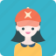 avatar, cap, girl, hat, profile, woman 