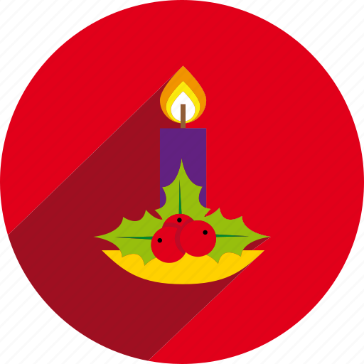 Candle, christmas, circle, decoration, holiday, xmas icon - Download on Iconfinder