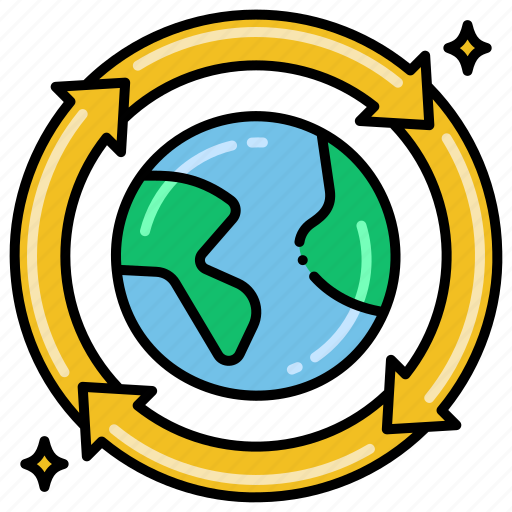 Circular, economy, globe, rotating icon - Download on Iconfinder