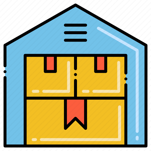 Boxes, house, logistics, storage icon - Download on Iconfinder