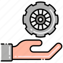 hand, service, tyres, wheel