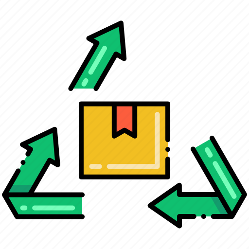 Arrows, box, recycling, upcycling icon - Download on Iconfinder