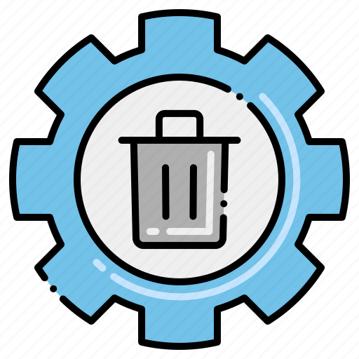 Gear, management, trash, waste icon - Download on Iconfinder