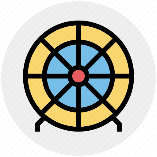 Bulls eye, circus, dartboard, disc, goal, target icon - Download on Iconfinder