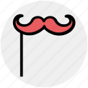 circus, costume, hipster, moustache, party props, whisker