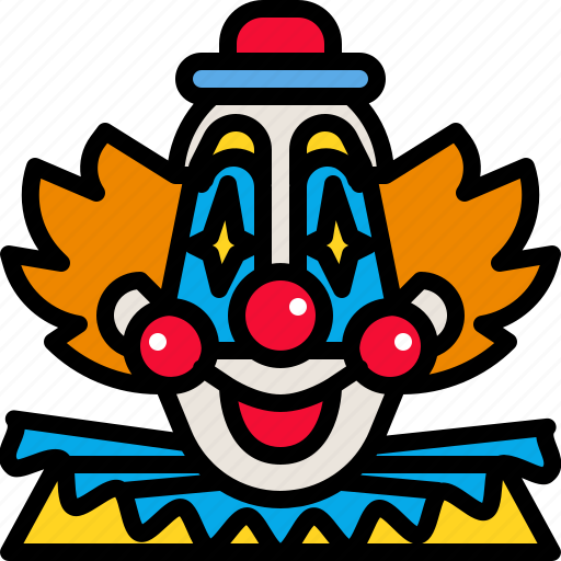 Carnival, circus, clown, costume, face, fun, smile icon - Download on Iconfinder