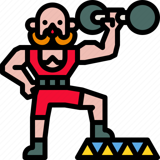 Carnival, circus, man, muscle, power, strong icon - Download on Iconfinder