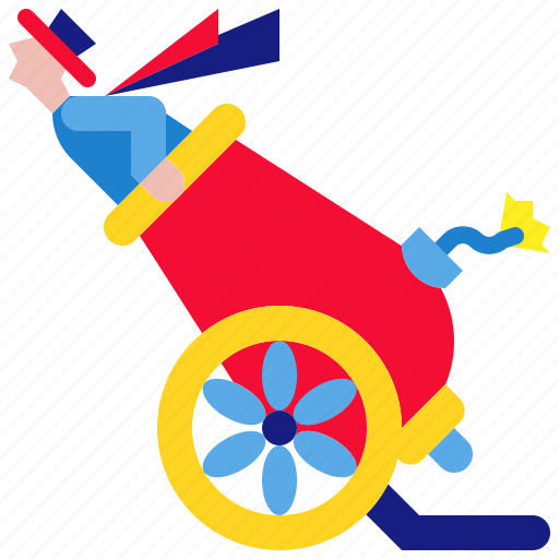 Cannonball, carnival, circus, festival, human, stuntman icon - Download on Iconfinder