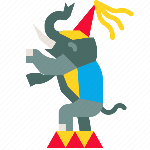 Animal, circus, elephant, performance, show, zoo icon - Download on Iconfinder