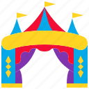 carnival, circus, entertainment, entrance, festival