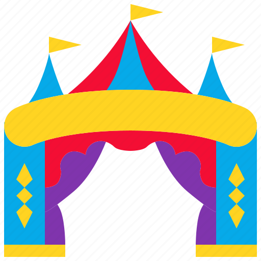 Carnival, circus, entertainment, entrance, festival icon - Download on Iconfinder