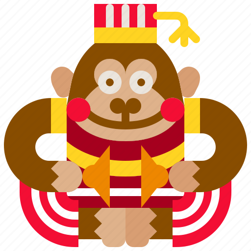 Ape, carnival, chimpanzee, circus, cymbals, monkey, toy icon - Download on Iconfinder