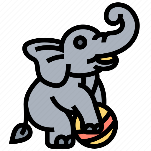 Animal, circus, elephant, funny, show icon - Download on Iconfinder