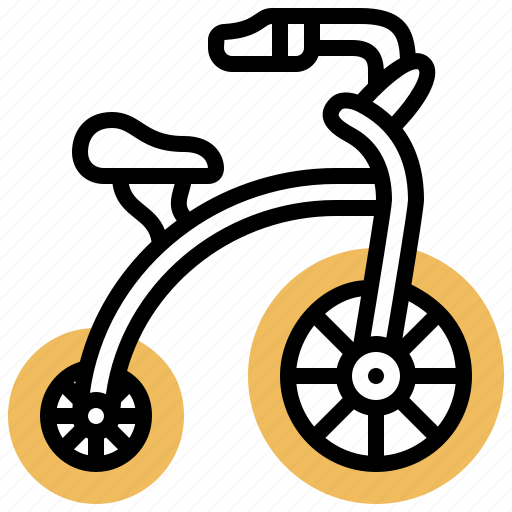 Antique, bicycle, ride, unicycle, vintage icon - Download on Iconfinder