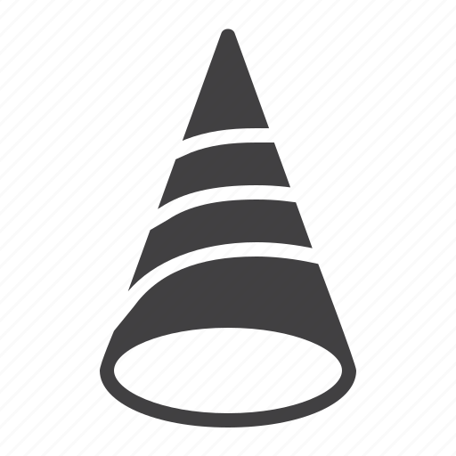 Hat, cone, magic, stripes icon - Download on Iconfinder