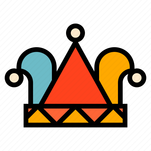 Carnival, circus, hat, joker icon - Download on Iconfinder