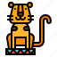 animal, circus, tiger 