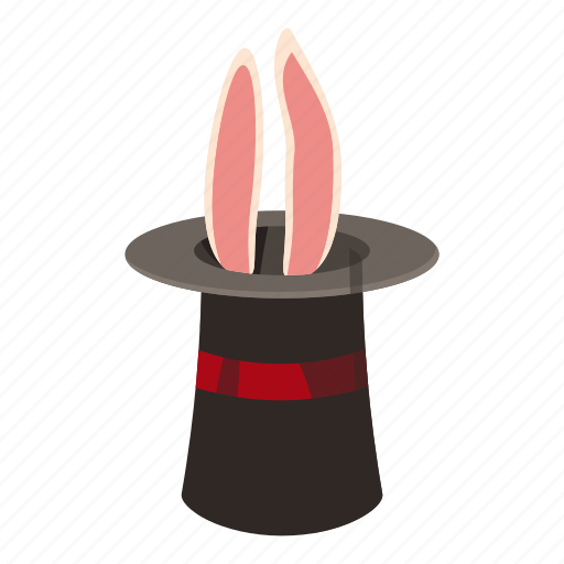 Cartoon, hat, logo, magic hat, magician, rabbit, top icon - Download on Iconfinder