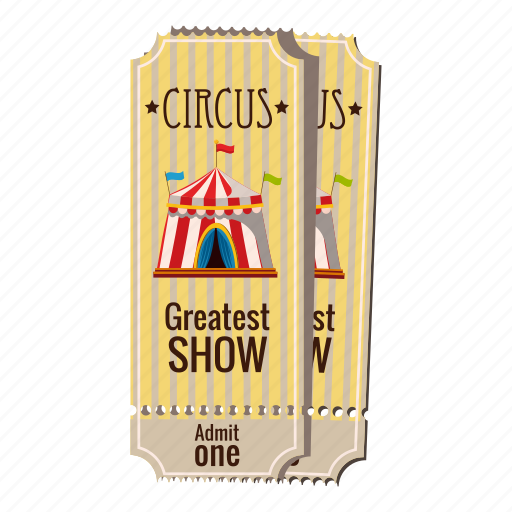 Cartoon, circus, circus tickets, coupon, logo, lottery, ticket icon - Download on Iconfinder