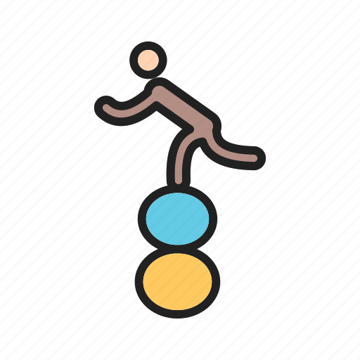 Balls, clown, fun, juggle, juggling, person, stick icon - Download on Iconfinder