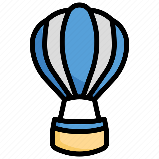 Circus, filloutline, air, balloon, travel, hot icon - Download on Iconfinder