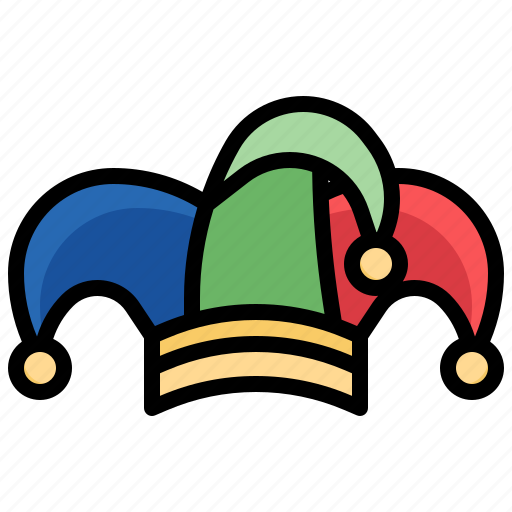Circus, filloutline, clown, hat, fun, birthday, party icon - Download on Iconfinder