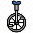 circus, filloutline, unicycle, wheel, monocycle, transportation 