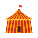 big, circus, colorful, event, flag, fun, tent