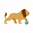 cartoon, circus, jumping, lion, show, stage, whip
