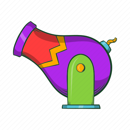 Cannon, cartoon, circus, object, performance, retro, show icon - Download on Iconfinder