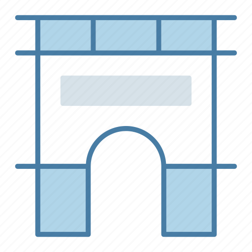 Arc de triomphe, architectonic, architecture and city, engineering, europe, landmark, paris icon - Download on Iconfinder