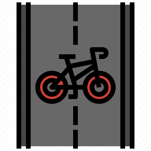 Bike, exercise, path, transport, travel, vehicle icon - Download on Iconfinder