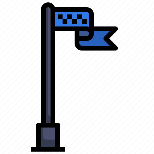 Flag, flagpole, pole, wave, waving icon - Download on Iconfinder