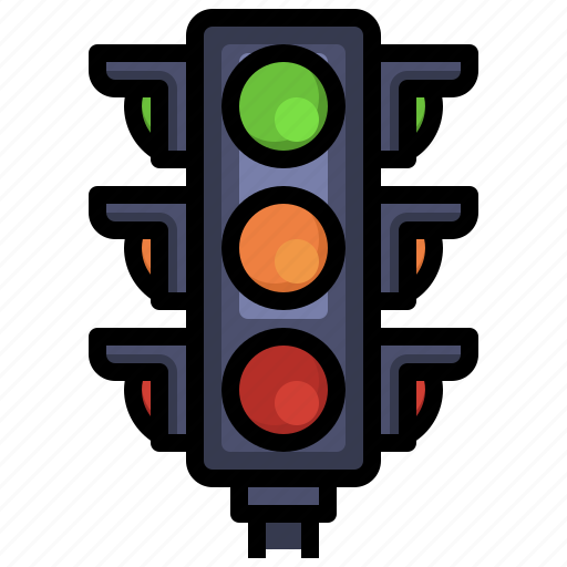 Buildings, business, light, stop, traffic icon - Download on Iconfinder