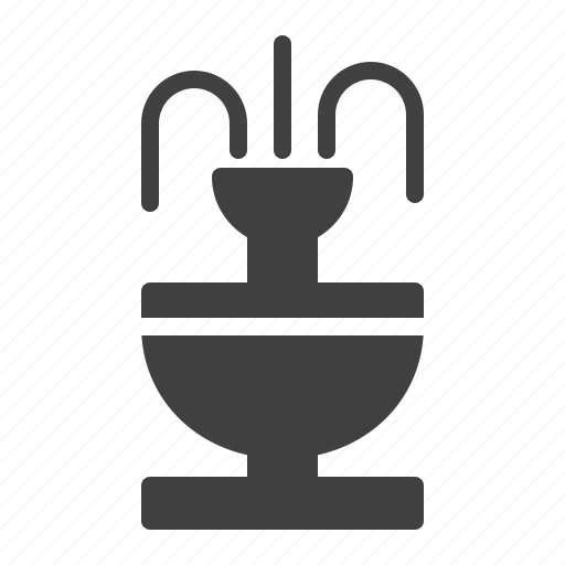 Fountain, water, park, decoration icon - Download on Iconfinder