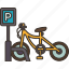bicycle, parking, vehicle, street, transport 