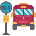 bus, stop, station, public, transportation