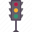 traffic, light, intersection, street, control