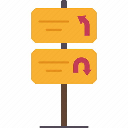 Road, signboard, direction, guidance, place icon - Download on Iconfinder