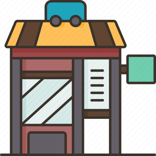 Bus, stop, station, public, transportation icon - Download on Iconfinder