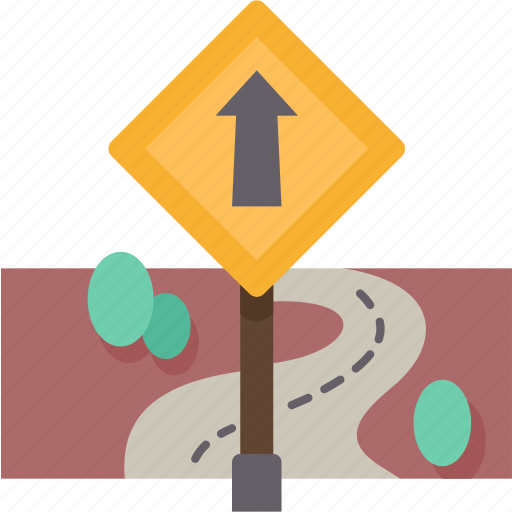 Road, signboard, traffic, direction, post icon - Download on Iconfinder