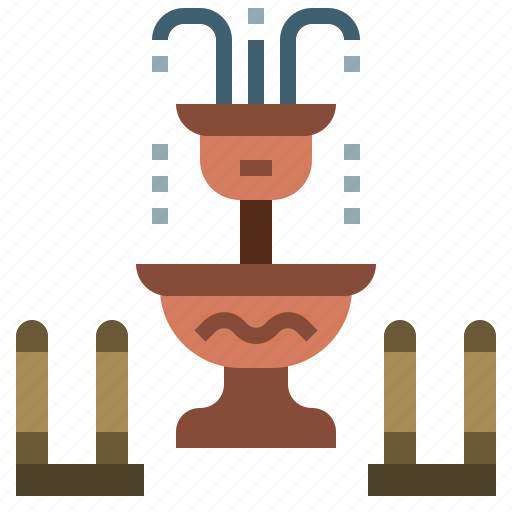 Architecture, building, buildings, city, fountain, garden, park icon - Download on Iconfinder