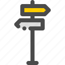 arrow, road, sign, traffic, urban