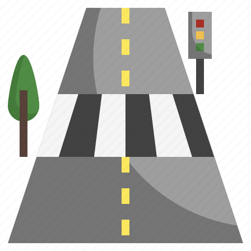 Cross, walk, pedestrian, road, transport icon - Download on Iconfinder