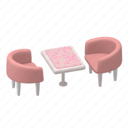 furniture, table, chairs, dining, room, cafe 